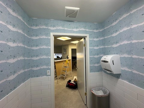 Wallpaper installation project in Garden Grove, CA