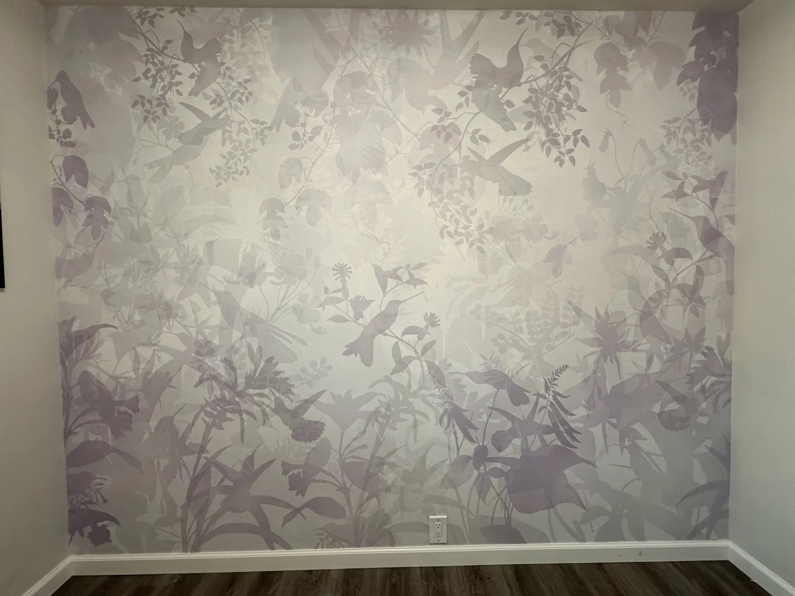 Wallpaper installation project in Huntington Beach, CA